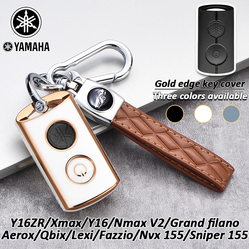 ฝาครอบกุญแจ Yamaha สําหรับ Y16ZR/Xmax/Y16/Nmax V2/Grand filano/Aerox/Qbix/Lexi/Fazzio/Nvx 155/Sniper155 เคสกุญแจ Yamaha พวงกุญแจ