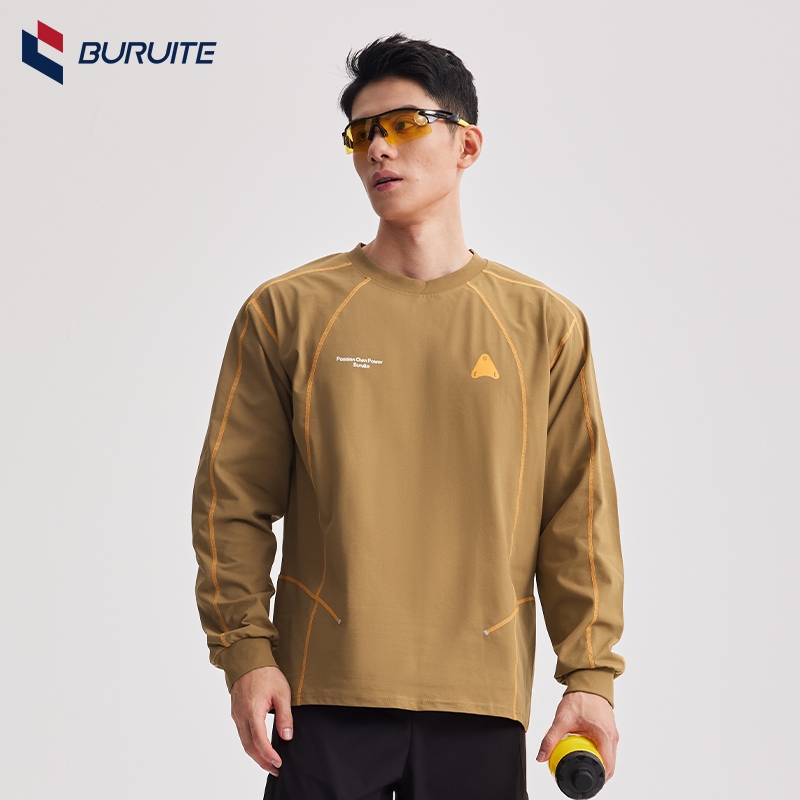 สวมใส่ได้ทุกฤดูกาลเสื้อ กีฬา แขนยาว เสื้อผ้าแฟชั่น ไซส์ ใหญ่ การระบายอากาศ เสื้อกีฬาแขนยาวพิมพ์ลายUV