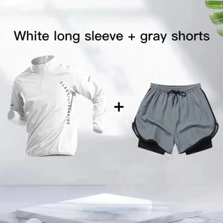 เสื้อวิ่งผู้ชายแห้งไว สำหรับฟุตบอลและกีฬา