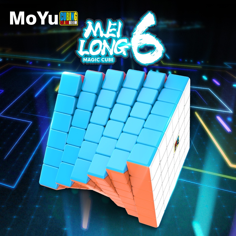 MOYU Meilong 6x6 Cube Stickerless Meilong 6x6x6 Cube ปริศนา Cube Fidget สําหรับของขวัญเด็กการศึกษาขอ