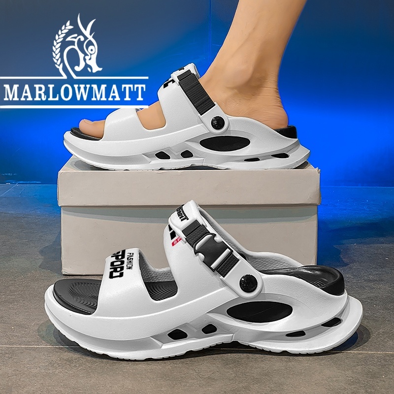 รองเท้าแตะผู้ชาย Marlowmatt | กันน้ํากันลื่นสบาย | วัสดุEVA | เหมาะสําหรับชายหาดขับรถทํางาน | รองเท้าแตะคู่รัก