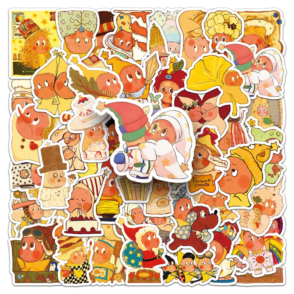 50pcs น่ารัก Twinkle Twinkle Star สติกเกอร์กันน้ําสําหรับ Tumbler แล็ปท็อปเคสโทรศัพท์รถสติกเกอร์ Graffiti Creative DIY