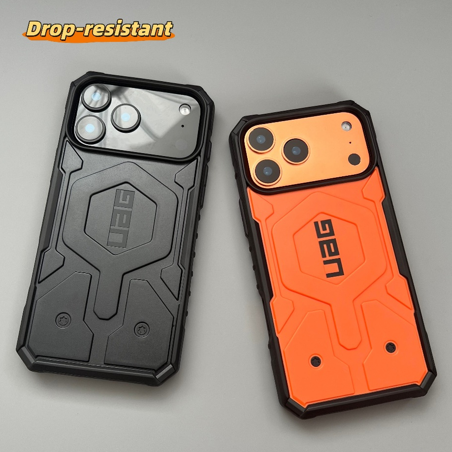 Drop-resistant/Matte Acrylic hard Case/Orange เข้ากันได้กับ iPhone 13 14 15 16 pro max Case
