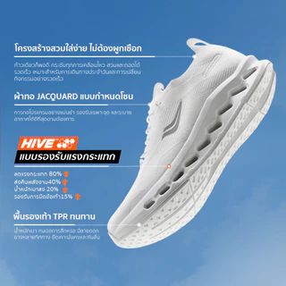 STEAPEX HIVE SWIFT รองเท้าผ้าใบวิ่ง Unisex พร้อมกันกระแทก Hive – ดีไซน์สลิปออนน้ําหนักเบา พื้นรองเท้าชั้นกลางยืดหยุ่นและพื้นรองเท้ากันลื่นสําหรับวิ่งยิมและชุดลําลอง