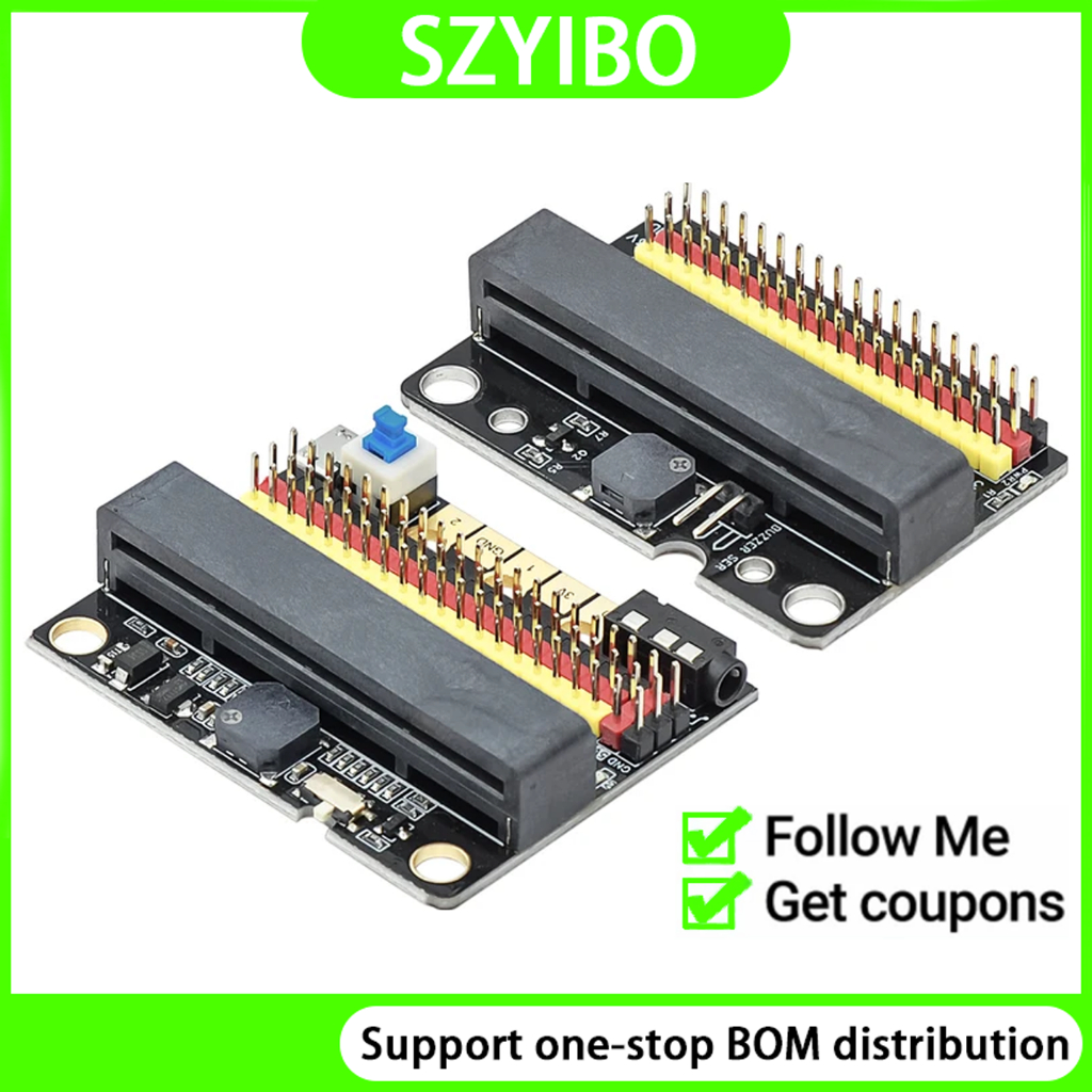 ไมโครไมโคร: บอร์ดขยายบิต IOBIT V1.0 V2.0 microbit อะแดปเตอร์บอร์ดระดับประถมศึกษาการเขียนโปรแกรมเบื้อ