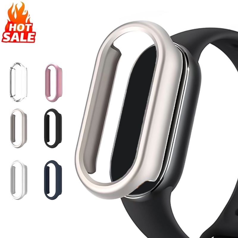 เคส Hard Hollow PC เข้ากันได้กับเคส Xiaomi Mi band 10/9/8 ไม่มีฟิล์มกันชน