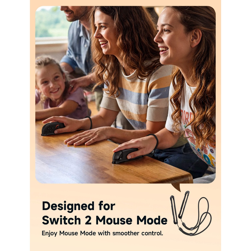 JSAUX Joy-Con โหมดเมาส์สายรัดข้อมือสําหรับสวิทช์ 2 Precision-matched สําหรับสวิทช์ 2 โหมดเมาส์-GP0405 ราคา ถูกที่สุด ดีลบีเคเค แกลเลอรีภาพที่ 6