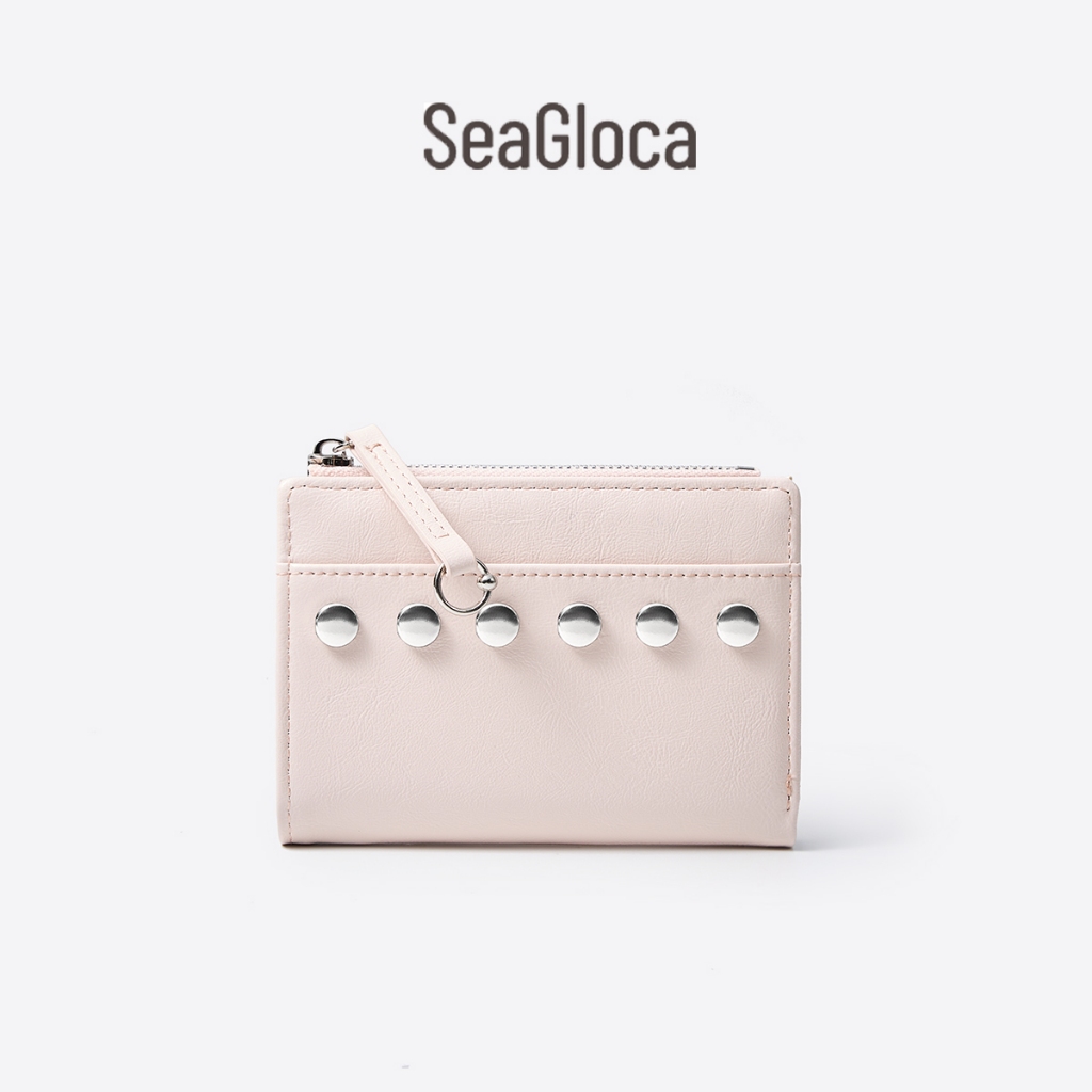 SeaGloca Fashion Rivets Simple Design Wallet Multi-Function Storage Coin Card สําหรับผู้หญิงไม่มี 34