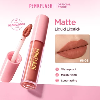 Pinkflash OhMyKiss ลิควิดลิปสติก เนื้อแมตต์ กันน้ำ ติดทนนาน
