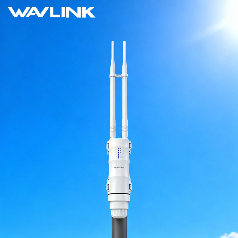 WAVLINK AC600 จุดเชื่อมต่อกลางแจ้ง Dual Band WiFi Extender Router/AP/Repeater พร้อมเสาอากาศ 2*7dBi O