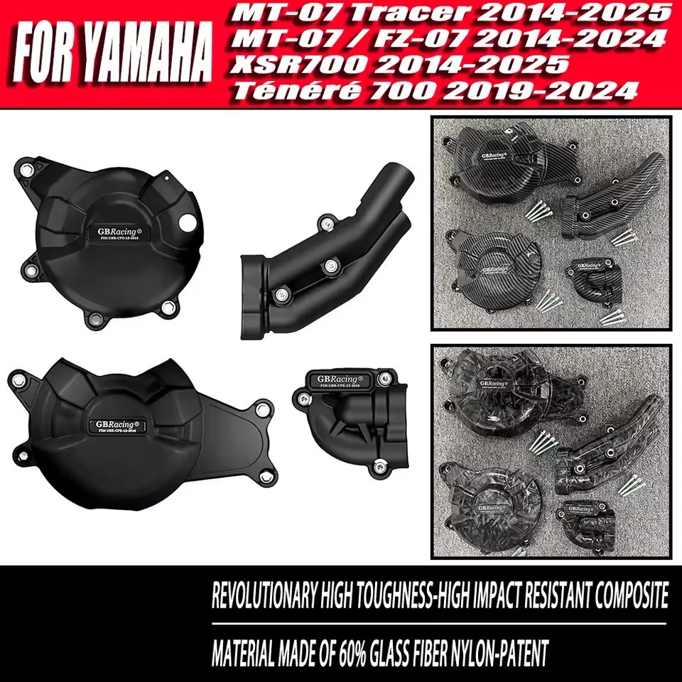 เครื่องยนต์ป้องกันสําหรับ YAMAHA MT07 FZ07 SXR700 2014-2023 MT-07 TRACER 2014-2023 Tenere 700 2019 2