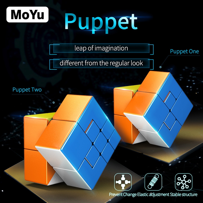 MOYU MeiLong ปริศนา Cube 1x1x1 Magic Speed Stickerless Professional Fidget ของเล่น MoYu MFJS MeiLong หุ่น 2 Cubo Magico ปริศนาของขวัญ/ของเล่น/เกม