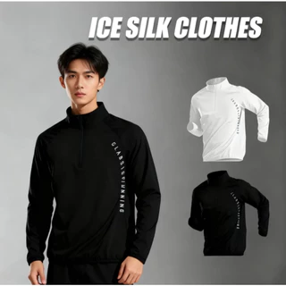 เสื้อเชิ้ตแขนยาวกีฬาวิ่งประสิทธิภาพของผู้ชาย – ระบายอากาศได้, พักความชื้น, เสื้อแข็งแรงแห้งเร็วสําหรับยิม, วิ่ง, และออกกําลังกายกลางแจ