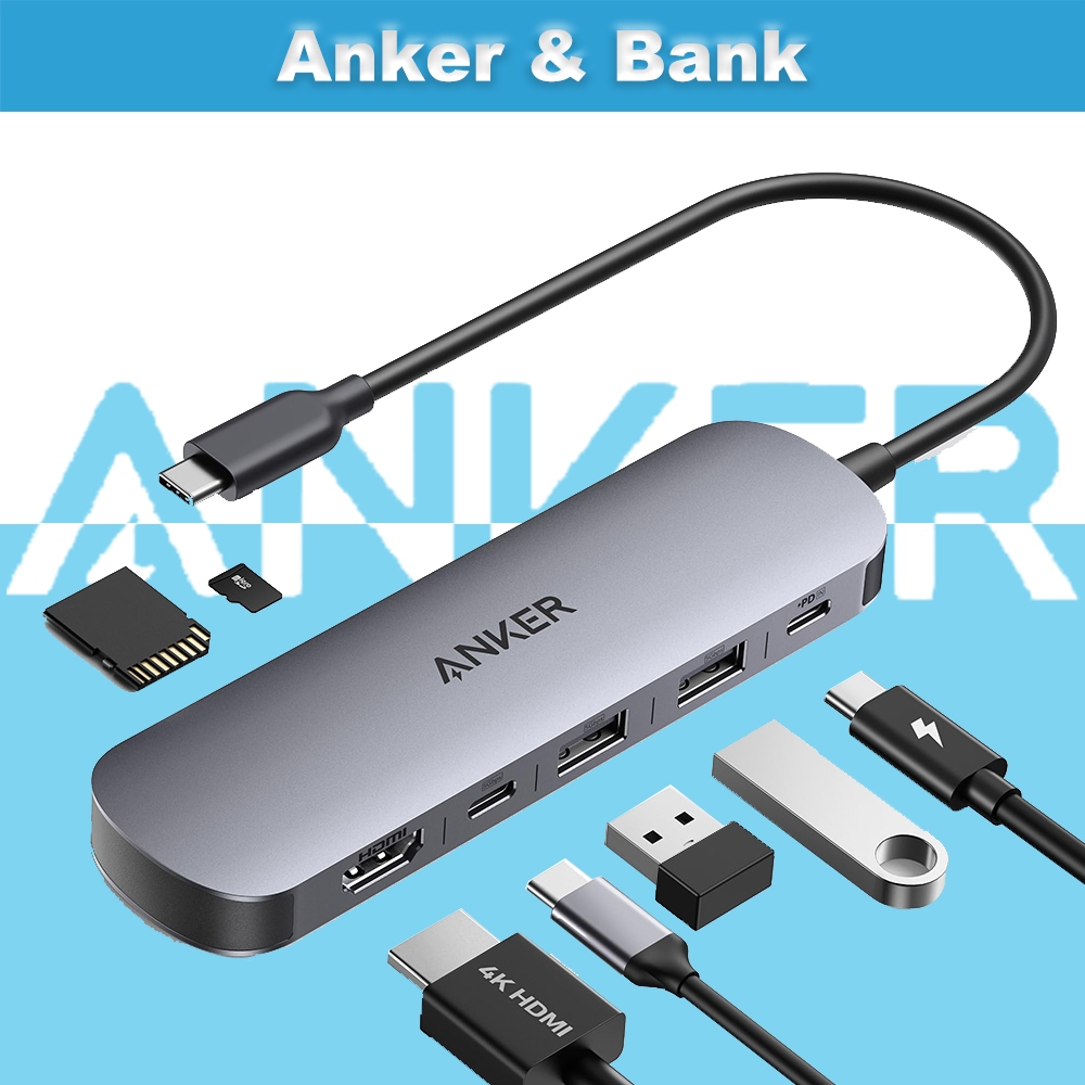 Anke r USB C 7-in-1 Hub, 4K@60Hz USB C to HDMI Splitter, 85W Max Power Delivery