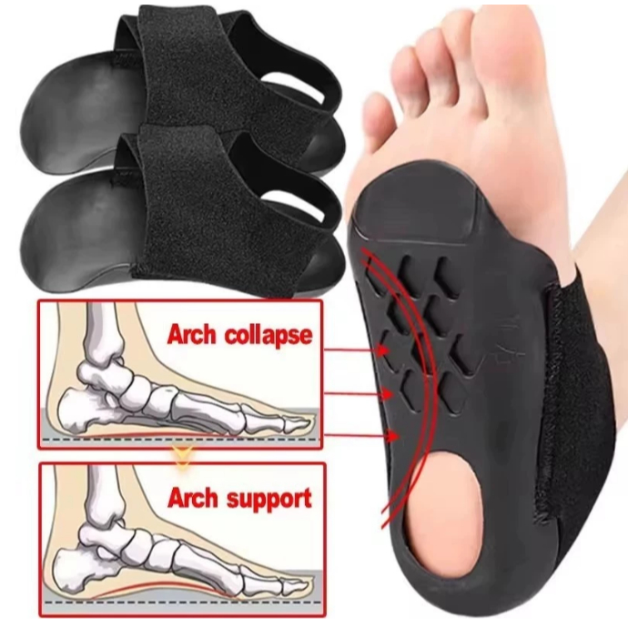 Arch Support Orthopedic Insole สําหรับ Walk With Arch Half Pad X/O ประเภทขาสายรัด Velcro สวมใส่รองเท้าส้นรองเท้า
