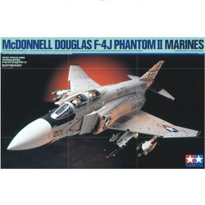 Tamiya 1/32 McDonnell Douglas F-4J Phantom II 60308 Tamiya เครื่องบิน 1/32 อเมริกัน F-4J Ghost II Fi