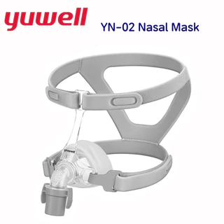 Yuwell CPAP Masks (YF-02,YN-02,YN-03,YF-01) หน้ากากหมอนเต็มหน้าและจมูกสําหรับการหยุดหายใจขณะหลับพร้อมหมวก