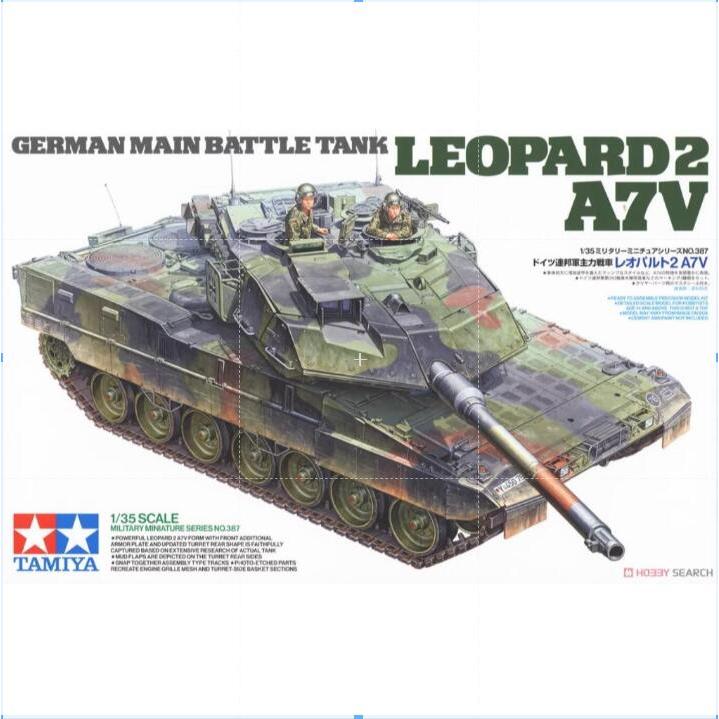 Tamiya 35387 เยอรมันรถถังหลักเสือดาว 2 A7V 1/35 ชุดโมเดล