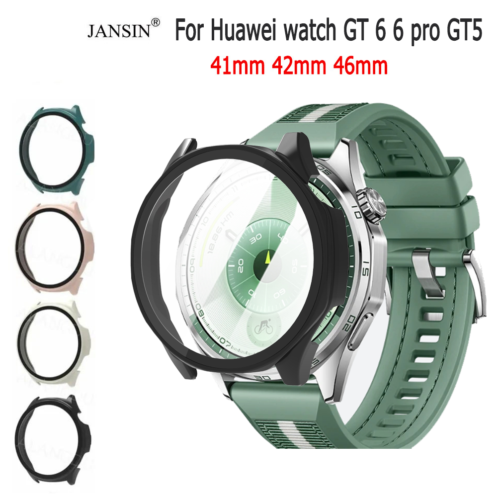 เคส  สำหรับ Huawei Watch GT 6 6Pro GT 5 46มม 41มม 42มม เคส ชนิด PC แข็ง กระจกนิรภัย กันกระแทก สมาร์ทวอทช์