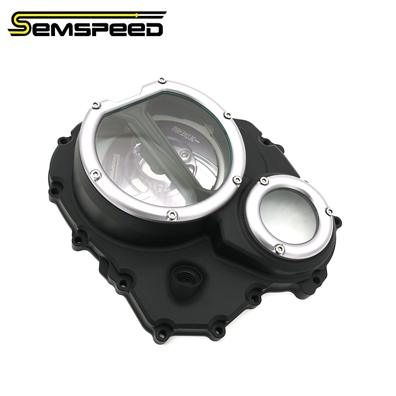 SEMSPEED สําหรับ QJ มอเตอร์ SRK600 SRK800RR SRK 600 800RR รถจักรยานยนต์ CNC เครื่องยนต์คลัทช์ฝาครอบ 