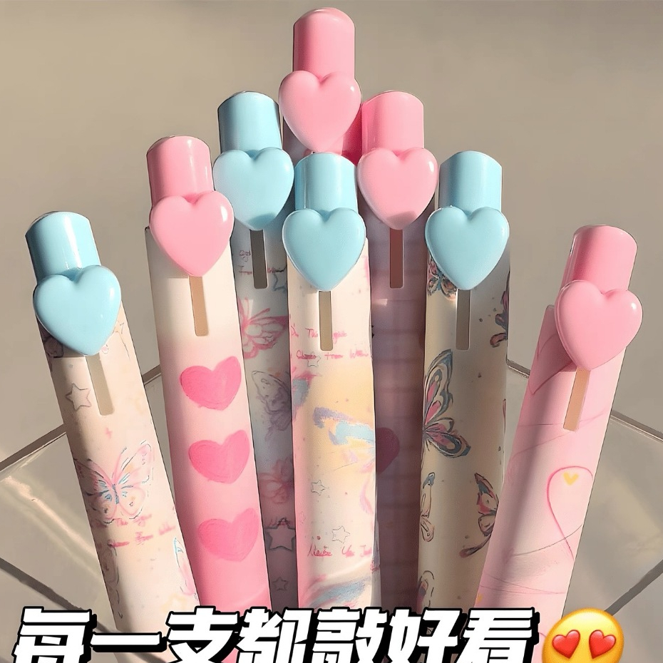 Sweetheart ปากกากดปากกา Love Test Pen เครื่องเขียนสร้างสรรค์อุปกรณ์นักเรียนอุปกรณ์สํานักงานรางวัลของขวัญ