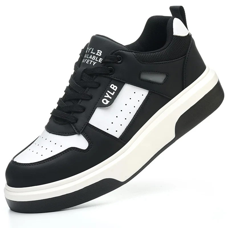 Vqsx รองเท้าบูทเซฟตี้ หัวเหล็ก เพื่อความปลอดภัย สําหรับผู้ชาย