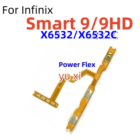 ปุ่มปรับระดับเสียงสวิตช์ไฟ Flex สําหรับ Infinix Smart 9 HD X6532 X6532C