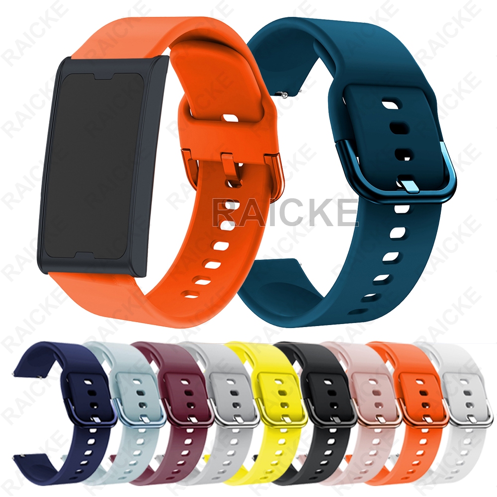 สายรัดซิลิโคนแบบสปอร์ตข้อมือยางทนทานสําหรับสาย Amazfit Helio Strap