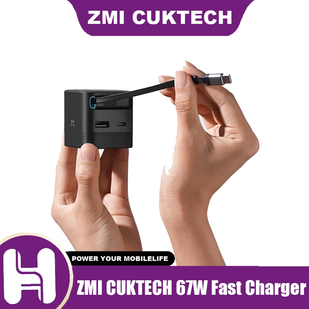 ZMI CUKTECH 67W Fast Charger AD653W CP6 มีสายเคเบิลในตัว Fast Charger