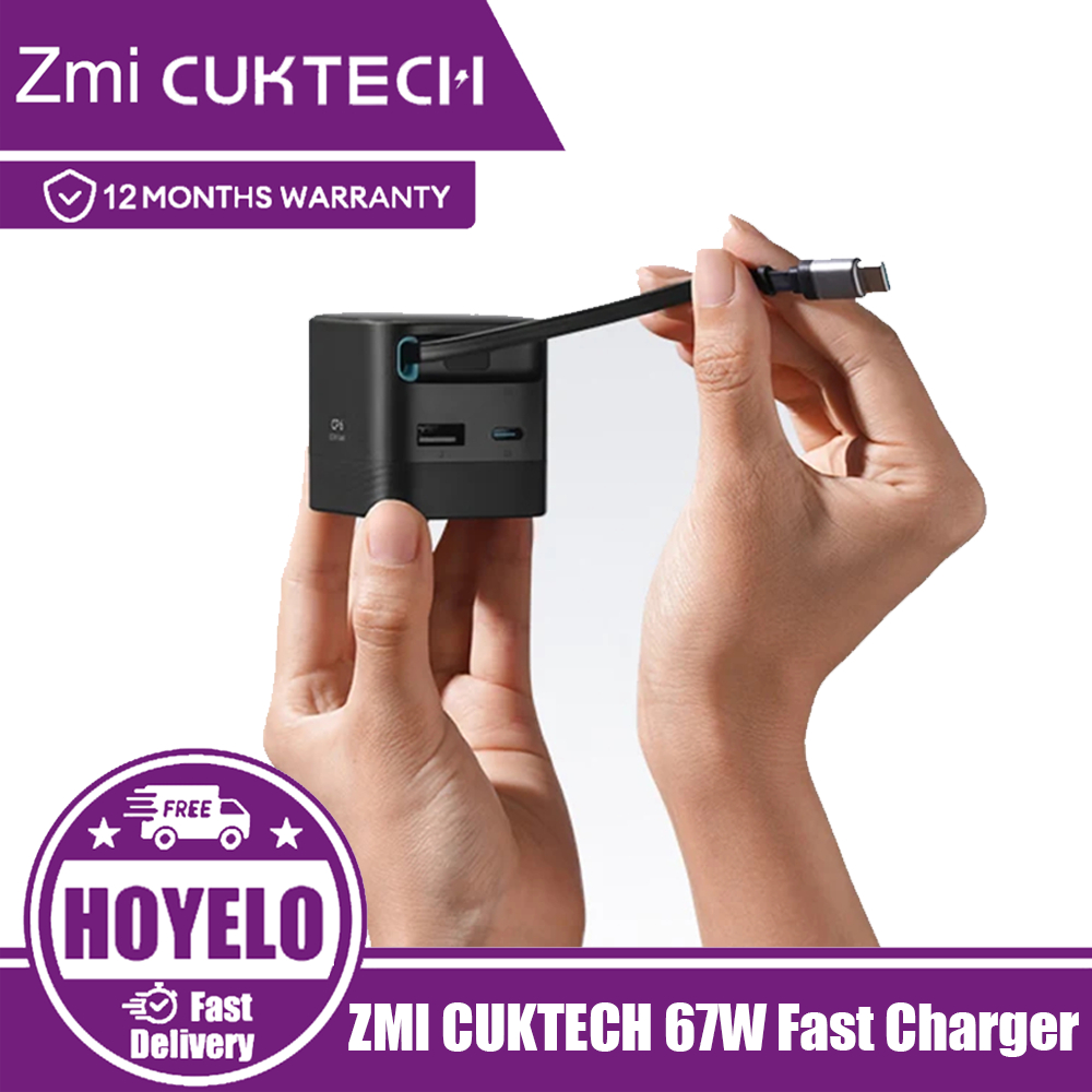 ZMI CUKTECH 67W Fast Charger AD653W CP6 มีสายเคเบิลในตัว Fast Charger