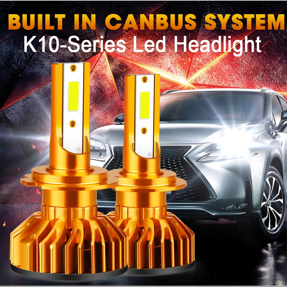 H4 ไฟหน้าหลอดไฟ LED H3 H8 H9 H11 COB ไฟหน้ารถหมอกไฟอัตโนมัติ 4300K 5000K 6000K 8000K12V 24V