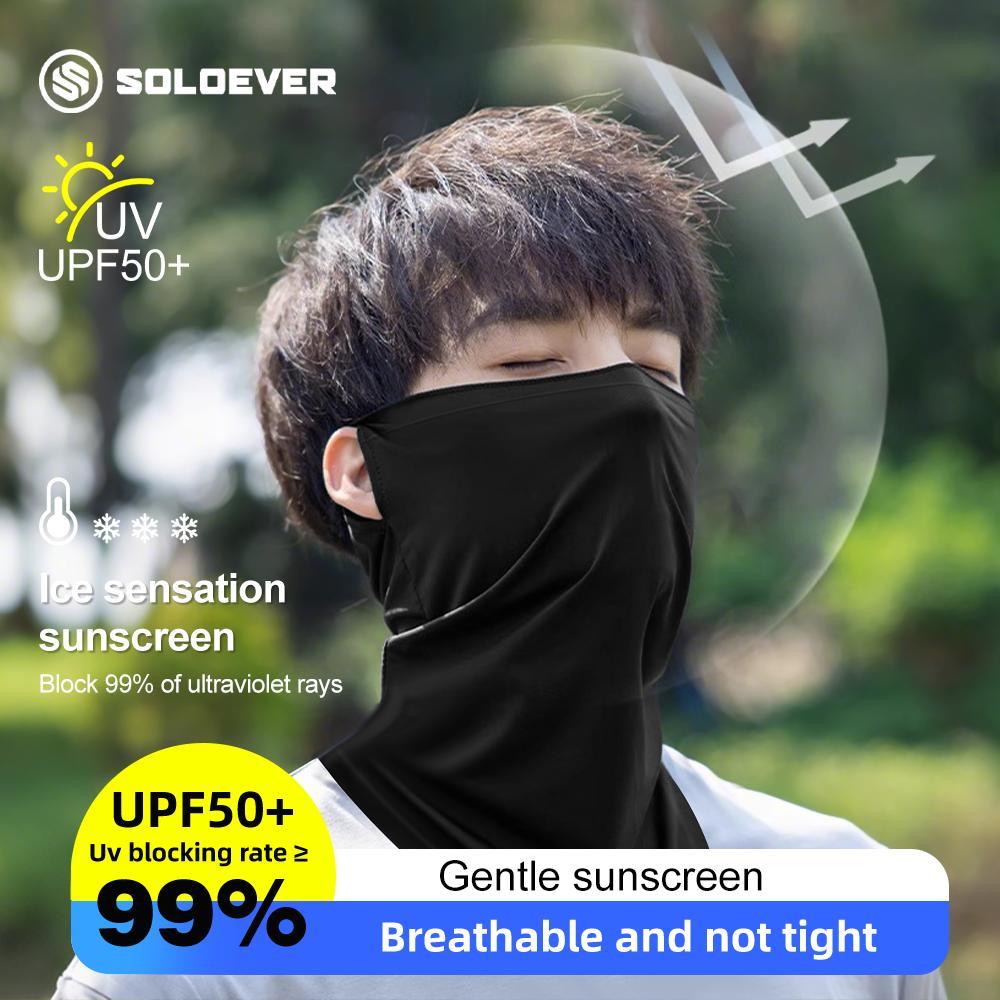 【TH Delivery 】SOLOEVER  หน้ากากกันแดด ระบายอากาศ แบบแห้งเร็ว สําหรับผู้ชายและผู้หญิง