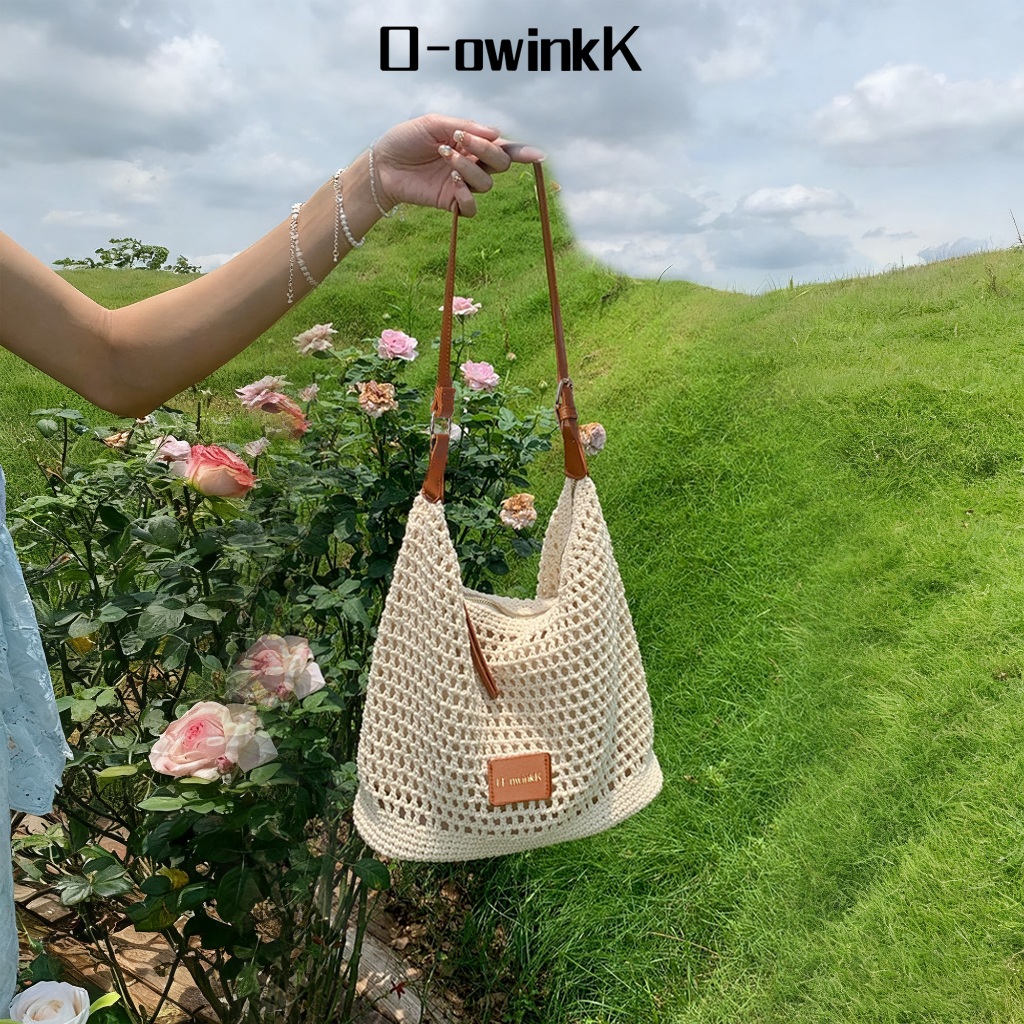 O-owinkK Breeze Bag กระเป๋าสะพายข้าง กระเป๋าสาน เนื้อสัมผัสนุ่ม โครงสร้างน้ำหนักเบา