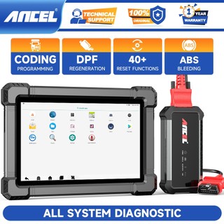 ANCEL X7 HD 12V 24V Heavy Duty Truck Bi-directional OBD2 Scanner 40+Reset All System Diagnostic Tool