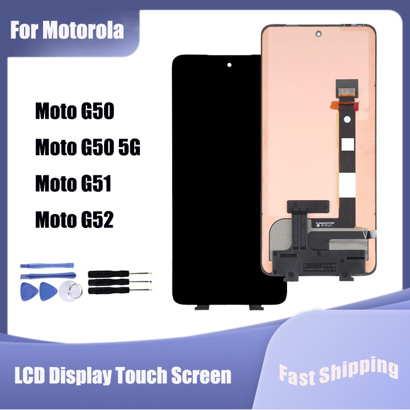 สําหรับ Motorola Moto G50 G51 G52 จอแสดงผล LCD Touch Screen Digitizer Assembly Replacement Parts