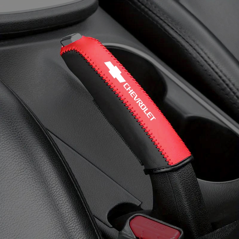 Chevrolet รถหนัง Handbrake ฝาครอบเกียร์รถยนต์ Hand เบรคป้องกันครอบคลุม Protector สําหรับ Tracker Colorado Spin Malibu Onix Trailblazer Cruze