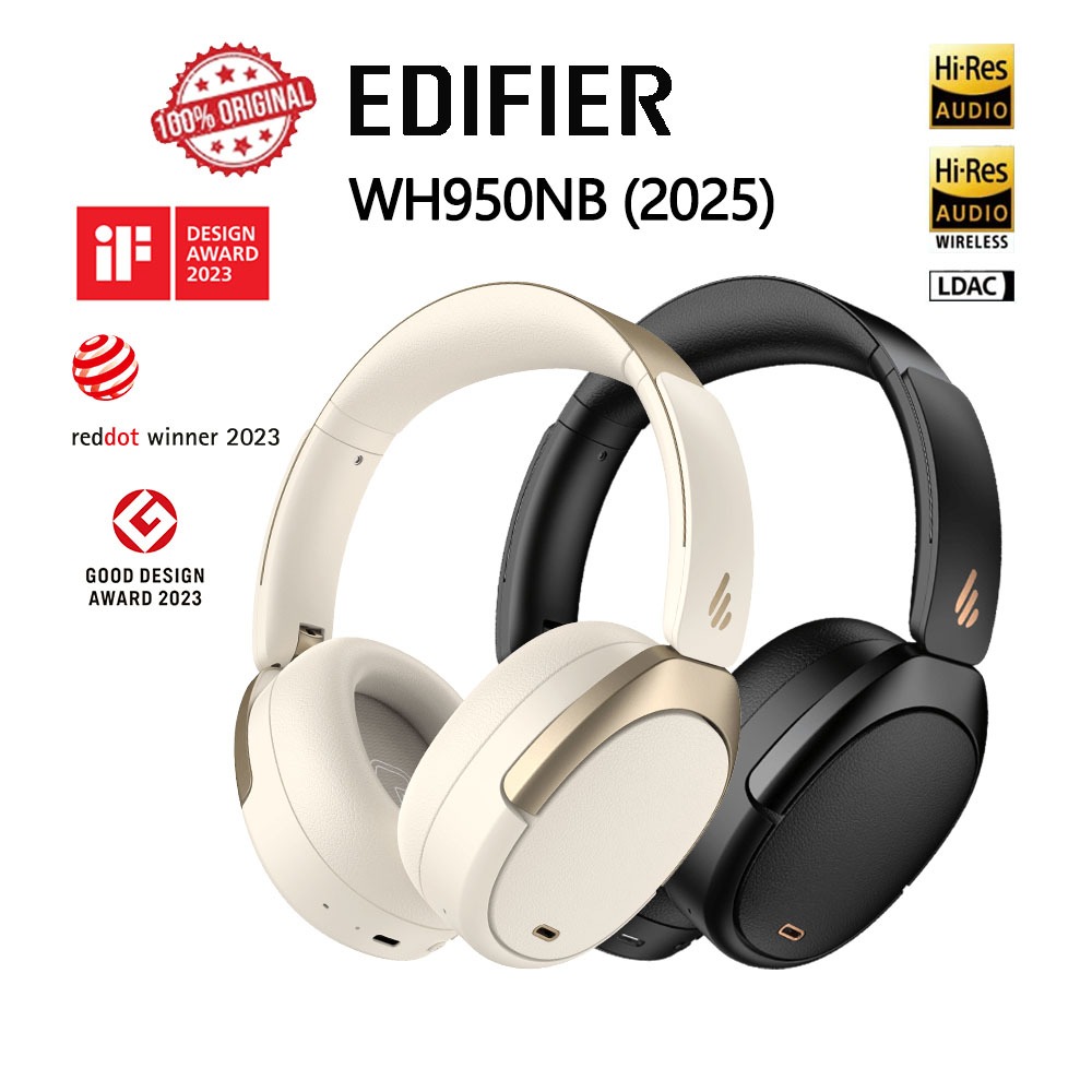 Edifier WH950NB (2025) หูฟังครอบหูตัดเสียงรบกวนไร้สายรุ่นใหม่ตัดเสียงรบกวนแบบแอคทีฟ + โหมดเสียงโดยรอ