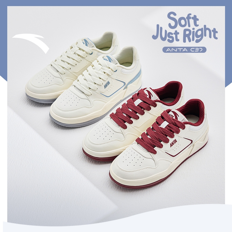 ANTA Women C37 รองเท้าผ้าใบน้ําหนักเบา Clunky รองเท้ากีฬาที่สะดวกสบาย 922528037