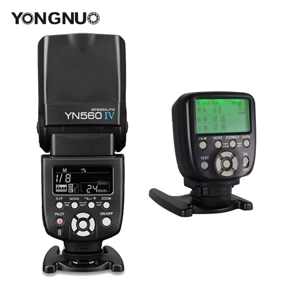 Yongnuo YN560IV YN560 IV YN 560 แฟลช Speedlite พร้อม YongNuo YN560-TX II ตัวควบคุมทริกเกอร์
