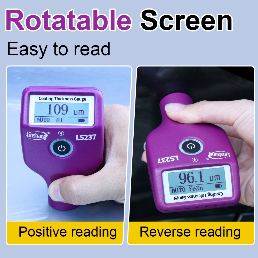 Linshang LS237 เครื่องวัดความหนาของสีเคลือบดิจิตอลเครื่องวัดความหนารถเครื่องวัดสี 3500μm Professional ราคาโรงงาน - รูปที่ 2