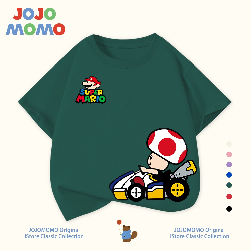 เสื้อยืดเด็กผู้ชาย ลายมาริโอ้ แขนสั้น ผ้าฝ้ายแท้100% ใส่สบาย ระบายอากาศดี พร้อมส่งใน 24ชม - รูปที่ 4