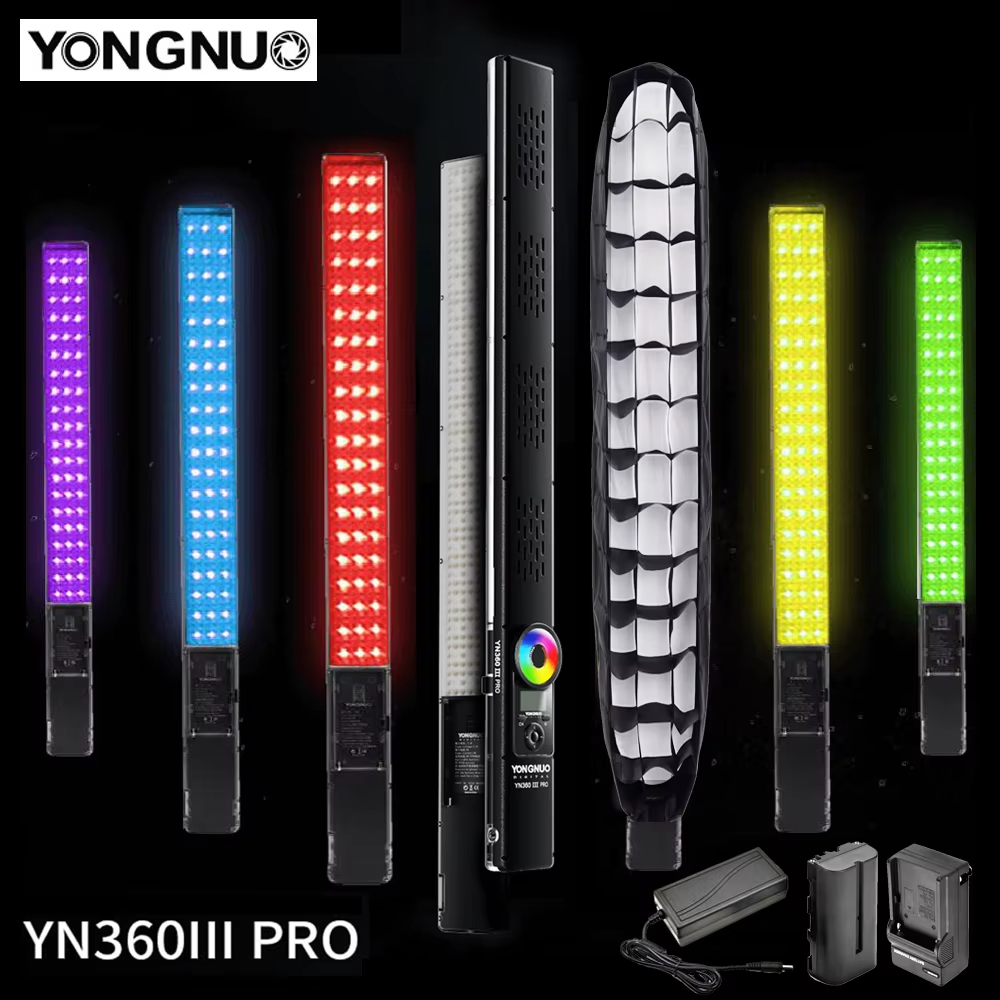 Yongnuo YN360III Pro RGB ไฟ LED วิดีโอมือถือ Ice Stick 3200K 5500K Bi-color Touch ปรับ YN360 III ภาพ