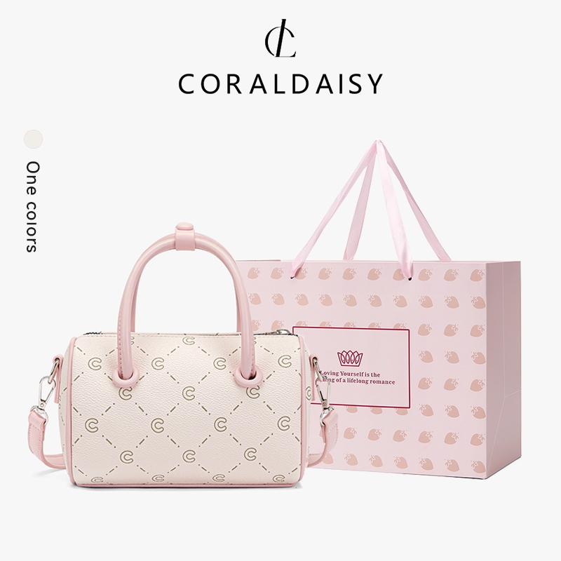 CORALDAISY กระเป๋าผู้หญิง 2025 กระเป๋าสะพายไหล่หนังสุดหรู กระเป๋าโท้ทน่ารัก กระเ