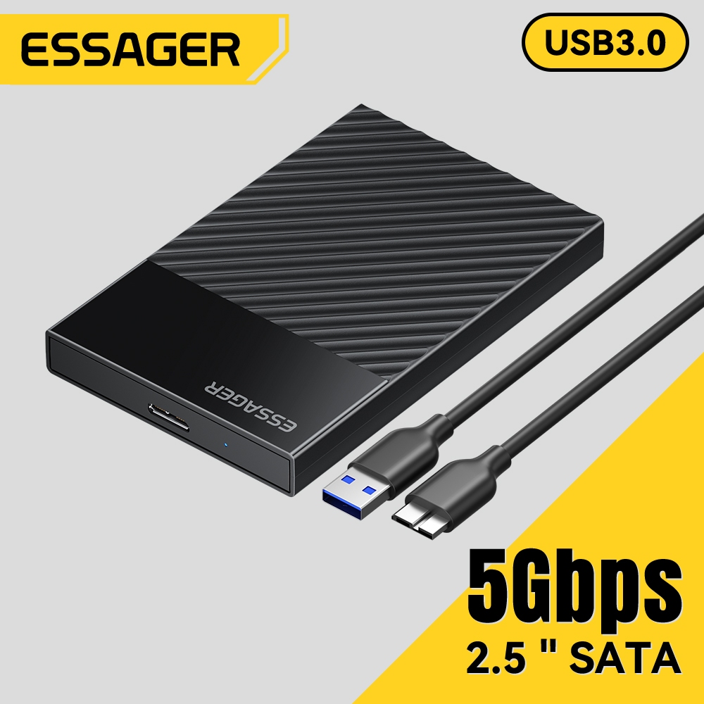 Essager 2.5" Hard USB 3.0 5Gbps to SATA/SSD HDD Box Case External Hard Drive Disk Enclosure