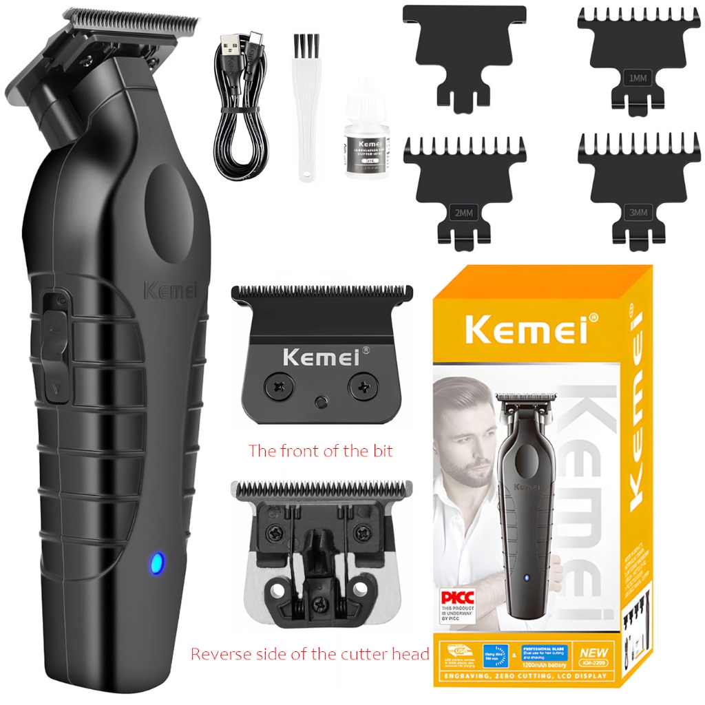 Kemei-29+Accessories Knife Head Mens Hair Clipper Quick Charging Hair Clipper USB