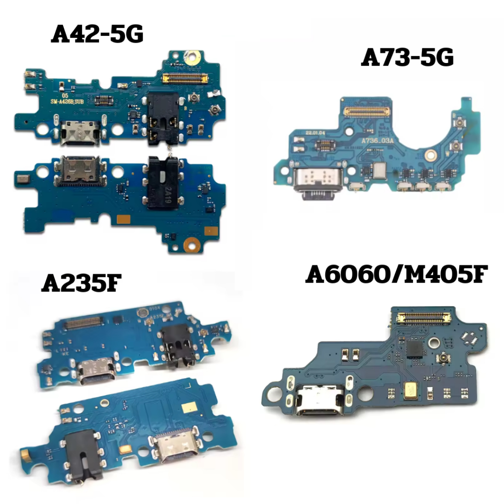ชิ้นส่วนอะไหล่พอร์ตชาร์จโทรศัพท์ Samsung สําหรับ A6060/M405F , A42-5G , A235F , A73-5G