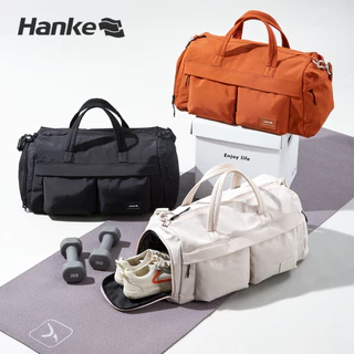 Hanke Travel Bag กระเป๋าเดินทางกันน้ำกระเป๋ายิมกระเป๋ากีฬาความจุขนาดใหญ่เดินทางแบบพกพา 31L