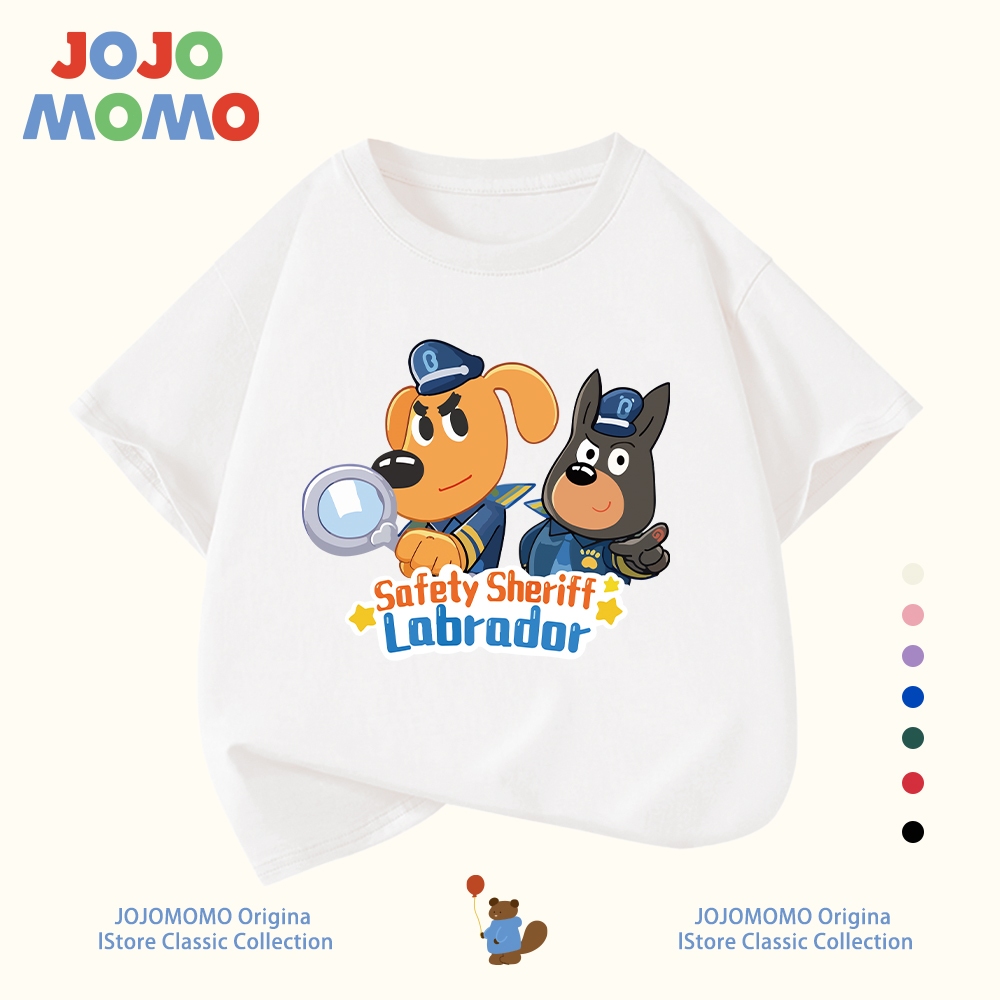 เสื้อยืดเด็ก ลาย Sheriff Labrador นายอำเภอลาบราดอร์ ผ้าฝ้ายแท้100% น่ารัก ใส่สบาย ระบายอากาศดี