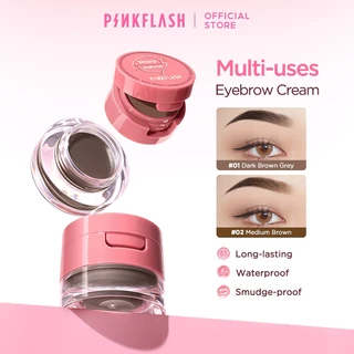 Pinkflash 2-in-1 duo effect ที่เขียนคิ้ว เนื้อเจลและเนื้อฝุ่น โพเมด กันน้ำ กันเปื้อน ติดทนนาน อเนกประสงค์