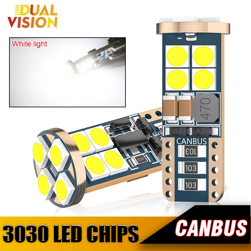 1PC T10 W5W Canbusไม่มีข้อผิดพลาดสีขาวLED Clearanceหลอดไฟที่จอดรถสําหรับMercedes Benz C-Class W203 W